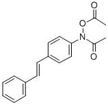 CAS 登录号:26488-34-6, 反式-N,O-二乙酰基-N-(4-苯乙烯基苯基)羟胺