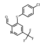 CAS#: 264924-39-2, 3-[(4-Chlorophenyl)Sulfanyl]-5-(Trifluoromethyl)-2-Pyridinecarbaldehyde
