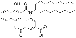 CAS#: 26639-29-2, 5-[[(1-Hydroxy-2-Naphthalenyl)Carbonyl]Octadecylamino]-1,3-Benzenedicarboxylicacid