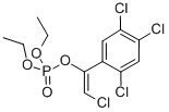 CAS 登录号：2665-28-3， [2-氯-1-(2,4,5-三氯苯基)乙烯基]二乙基磷酸酯