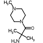 CAS 登录号：267406-39-3， 2-氨基-2-甲基-1-(4-甲基-1-哌嗪基)-1-丙酮