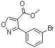 CAS 登录号：267651-85-4， 3-(3-溴苯基)-1,2-恶唑-4-羧酸甲酯