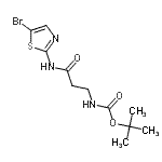 CAS#: 267658-16-2, 2-Methyl-2-Propanyl {3-[(5-Bromo-1,3-Thiazol-2-Yl)Amino]-3-Oxopropyl}Carbamate