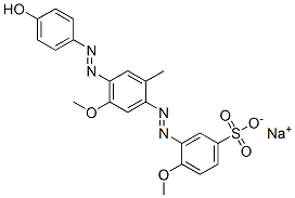 CAS#: 26845-91-0, Sodium 3-[[4-[(4-Hydroxyphenyl)Azo]-5-Methoxy-o-Tolyl]Azo]-4-Methoxybenzenesulphonate