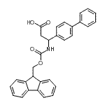 CAS#: 269078-79-7, 3-(4-Biphenylyl)-3-{[(9H-Fluoren-9-Ylmethoxy)Carbonyl]Amino}Propanoic Acid