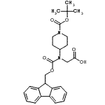 CAS#: 269078-80-0, N-[(9H-Fluoren-9-Ylmethoxy)Carbonyl]-N-(1-{[(2-Methyl-2-Propanyl)Oxy]Carbonyl}-4-Piperidinyl)Glycine