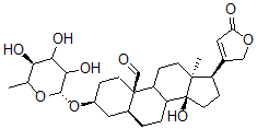 CAS#: 26931-65-7, 3beta-[(6-Deoxy-D-Allopyranosyl)Oxy]-14beta-Hydroxy-19-Oxo-5alpha-Card-20(22)-Enolide