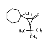 CAS 登录号：26944-18-3， 3-(1-甲基环庚基)-1-(2-甲基-2-丙基)-2-氮丙啶酮