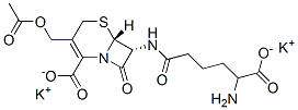CAS#: 26944-38-7, (6R-(6alpha,7beta(S*)))-3-(Acetoxymethyl)-7-(5-Amino-5-Carboxyvalerylamino)-8-Oxo-5-Thia-1-Azabicyclo(4.2.0)Oct-2-Ene-2-Carboxylic Acid Potassium Salt