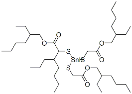 CAS#: 27107-89-7, 2-Ethylhexyl 10-Ethyl-4-[[2-[(2-Ethylhexyl)Oxy]-2-Oxoethyl]Thio]-4-Octyl-7-Oxo-8-Oxa-3,5-Dithia-4-Stannatetradecanoate