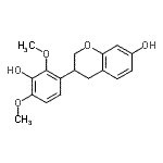 CAS 登录号：27213-18-9， 3-(3-羟基-2,4-二甲氧基苯基)-7-色满醇