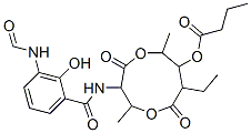 CAS#: 27220-61-7, 8-Ethyl-3-[[3-(Formylamino)Salicyloyl]Amino]-2,6-Dimethyl-4,9-Dioxo-1,5-Dioxonan-7-Yl Butyrate