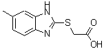 CAS 登录号：27231-37-4， [(6-甲基-1H-苯并咪唑-2-基)硫基]乙酸