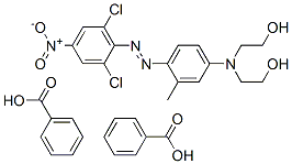 CAS 登录号：27240-79-5， 2,2'-[[4-[(2,6-二氯-4-硝基苯基)偶氮]-3-甲基苯基]亚氨基]二乙醇二苯甲酸酯