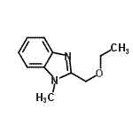 CAS 登录号：27243-70-5， 2-(乙氧基甲基)-1-甲基-1H-苯并咪唑