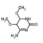 CAS 登录号：272781-96-1， 4-氨基-5,6-二甲氧基-5,6-二氢-2(1H)-嘧啶酮