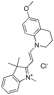 CAS#: 27326-17-6, 2-[2-(3,4-Dihydro-6-Methoxy-1(2H)-Quinolyl)Vinyl]-1,3,3-Trimethyl-3H-Indolium Chloride
