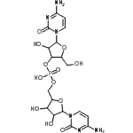 CAS 登录号：27552-98-3， [5-(4-氨基-2-氧代-嘧啶-1-基)-3,4-二羟基-四氢呋喃-2-基]甲基[5-(4-氨基-2-氧代-嘧啶-1-基)-4-羟基-2-(羟基甲基)四氢呋喃-3-基]磷酸氢酯