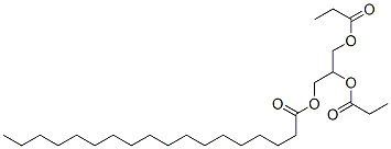 CAS 登录号：27579-33-5， 2,3-二(1-氧代丙氧基)丙基硬脂酸酯