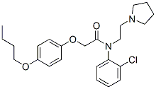 CAS#: 27585-38-2, 2-(4-Butoxyphenyloxy)-2'-Chloro-N-[2-(1-Pyrrolidinyl)Ethyl]Acetanilide