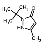 CAS 登录号：277299-79-3， 5-甲基-2-(2-甲基-2-丙基)-1,2-二氢-3H-吡唑-3-酮