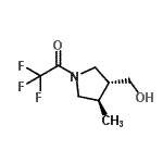 CAS 登录号：277335-21-4， 2,2,2-三氟-1-[(3R,4R)-3-(羟基甲基)-4-甲基-1-吡咯烷基]乙酮