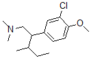 CAS 登录号：27778-78-5， 3-氯-4-甲氧基-N,N-二甲基-beta-(1-甲基丙基)苯乙胺
