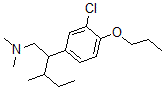 CAS 登录号：27778-86-5， 3-氯-N,N-二甲基-beta-(1-甲基丙基)-4-丙氧基苯乙胺