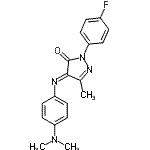 CAS#: 27808-01-1, (4E)-4-{[4-(Dimethylamino)Phenyl]Imino}-2-(4-Fluorophenyl)-5-Methyl-2,4-Dihydro-3H-Pyrazol-3-One