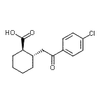 CAS 登录号：27866-90-6， (1R,2S)-2-[2-(4-氯苯基)-2-氧代乙基]环己烷羧酸