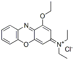 CAS 登录号：2787-91-9， (7-二乙基氨基-9-乙氧基吩恶嗪-3-亚基)-二乙基氯化铵