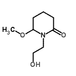 CAS 登录号：278794-15-3， 1-(2-羟基乙基)-6-甲氧基-2-哌啶酮