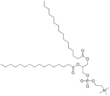 CAS 登录号：2797-68-4， (±)-4-羟基-N,N,N-三甲基-10-氧代-7-[(1-氧代十六烷基)氧基]-3,5,9-三氧杂-4-磷杂二十五烷-1-铵内盐 4-氧化物