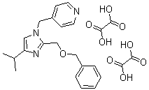 CAS#: 280129-82-0, 4-({2-[(Benzyloxy)Methyl]-4-Isopropylimidazol-1-Yl}Methyl)Pyridine Oxalate (1:2)