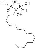 CAS 登录号：2809-24-7， (1-羟基-1-膦酰十六烷基)膦酸