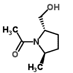 CAS#: 28115-46-0, 1-[(2S,5R)-2-(Hydroxymethyl)-5-Methyl-1-Pyrrolidinyl]Ethanone