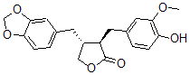 CAS#: 28115-68-6, (3R,4R)-4-(1,3-Benzodioxol-5-ylmethyl)dihydro-3-[(4-hydroxy-3-methoxyphenyl)methyl]-2(3H)-Furanone