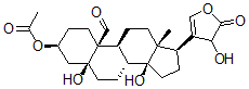 CAS 登录号：28146-52-3， 3-乙酰基毒毛花苷