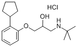 CAS#: 28163-36-2, 1-Tert-Butylamino-3-(2-Cyclopentylphenoxy)Propan-2-Ol Hydrochloride