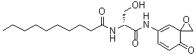 CAS 登录号：282108-77-4， N-{(2R)-3-羟基-1-氧代-1-[(8-氧代-1-氧杂螺[2.5]辛-4,6-二烯-5-基)氨基]-2-丙基}癸烷酰胺
