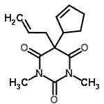CAS#: 28239-48-7, 5-Allyl-5-(2-Cyclopenten-1-Yl)-1,3-Dimethyl-2,4,6(1H,3H,5H)-Pyrimidinetrione