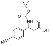 CAS 登录号：282524-88-3， 3-N-叔丁氧羰基-3-(4-氰基苯基)丙酸
