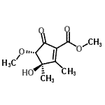 CAS#: 282715-38-2, Methyl (3R,4S)-3-Hydroxy-4-Methoxy-2,3-Dimethyl-5-Oxo-1-Cyclopentene-1-Carboxylate