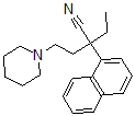 CAS#: 2828-06-0, 2-Ethyl-2-Naphthalen-1-Yl-4-Piperidin-1-Ylbutanenitrile