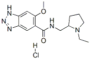 CAS 登录号：28322-37-4， N-[(1-乙基-2-吡咯烷基)甲基]-6-甲氧基-1H-苯并三唑-5-甲酰胺盐酸盐(1:1)
