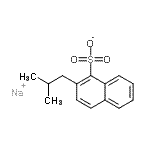 CAS 登录号：28348-65-4， 钠2-异丁基-1-萘磺酸酯