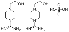 CAS 登录号：28457-23-0， 4-(2-羟基乙基)-哌嗪-1-甲脒半硫酸盐