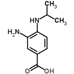 CAS 登录号：284673-06-9， 3-氨基-4-(异丙基氨基)苯甲酸