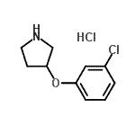 CAS#: 28491-00-1, 3-(3-Chlorophenoxy)Pyrrolidine Hydrochloride (1:1)