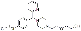 CAS 登录号：2850-44-4， 2-[2-[4-(P-氯-alpha-2-吡啶基苄基)哌嗪-1-基]乙氧基]乙醇盐酸盐